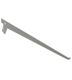 Officina E Garage- Reggimensola a 2 ganci - 15 cm. - alluminio bianco