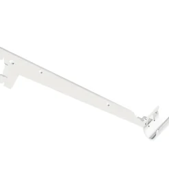 Officina E Garage|Reggimensola a 2 ganci per tubo ovale - 33 cm. - bianco