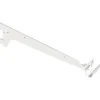 Officina E Garage|Reggimensola a 2 ganci per tubo ovale - 25 cm. - bianco