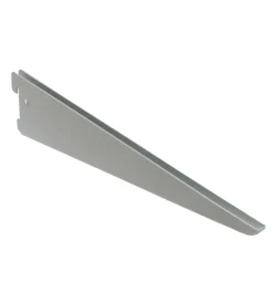 Officina E Garage- Reggimensola ad "u" - 22 cm. - alluminio grigio metallizzato