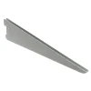 Officina E Garage- Reggimensola ad "u" - 27 cm. - alluminio grigio metallizzato