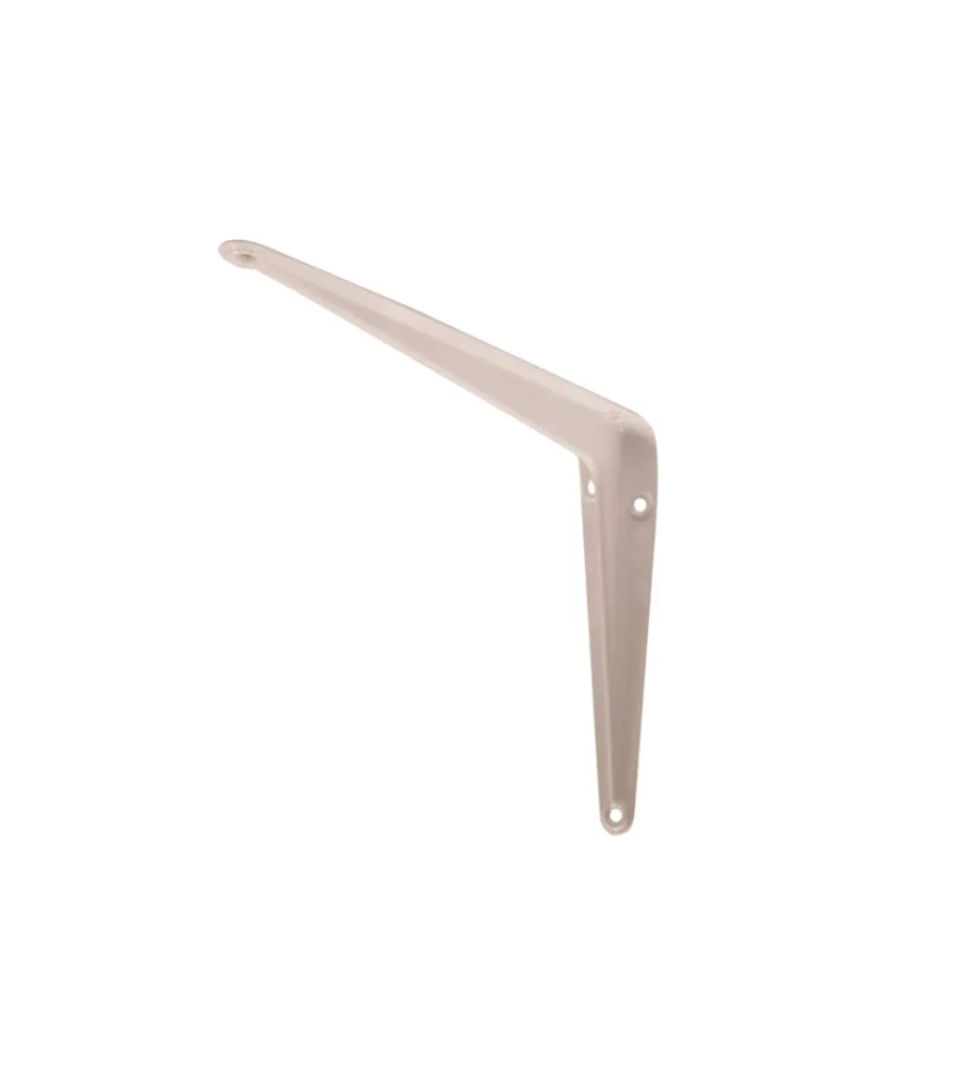 Decorazione Pareti- Reggimensola in lamiera nervata - 250 x 300 mm. - bianco