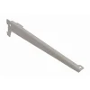 Officina E Garage|Reggimensole a 2 ganci angolate - 18 cm. - alluminio bianco