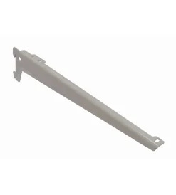 Officina E Garage|Reggimensole a 2 ganci angolate - 18 cm. - alluminio bianco