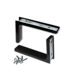 Online Reggimensole con copertura plastica 2 pz. - 80 x 120 mm. - nero Decorazione Pareti