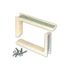 Decorazione Pareti- Reggimensole con copertura plastica 2 pz. - 145 x 240 mm. - bianco