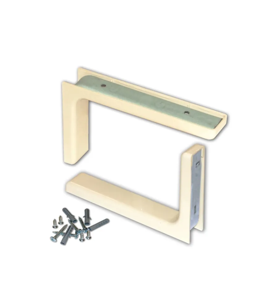 Decorazione Pareti- Reggimensole con copertura plastica 2 pz. - 120 x 180 mm. - bianco