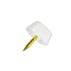Reggipiani con chiodo in plastica bianca 40 pz. Decorazione Pareti
