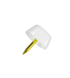 Reggipiani con chiodo in plastica bianca 40 pz. Decorazione Pareti