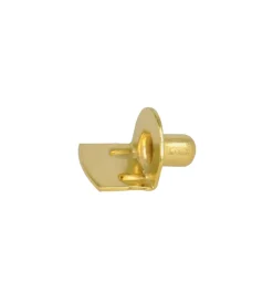 Decorazione Pareti|Reggipiani stampati in ferro ottonato ø 7 mm. 8 pz.