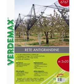 Attrezzatura Giardinaggio-Verdemax Rete antigrandine 2x20 metri