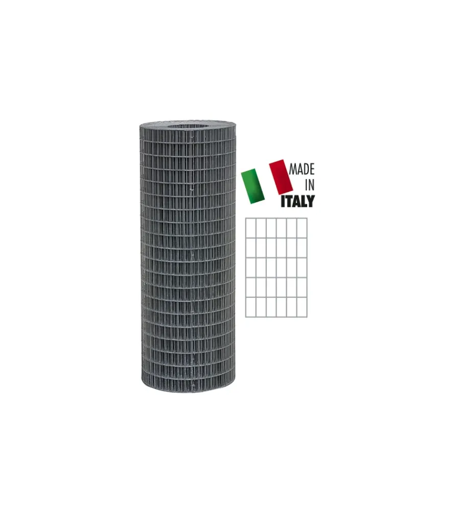 Reti, Recizioni E Cancelli Per Giardino- Rete elettrosaldata zincata h.120 cm 10 mt