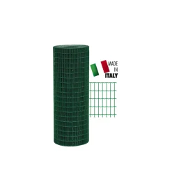 Rete elettrosaldata zincata e plasticata h.200 cm 25 mt Reti, Recizioni E Cancelli Per Giardino