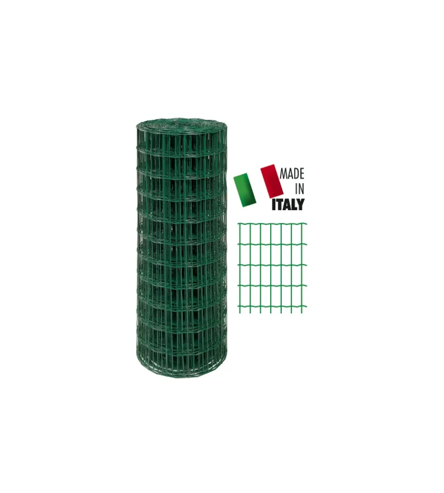 Reti, Recizioni E Cancelli Per Giardino|Rete elettrosaldata zincata e plasticata h.150 cm 25 mt