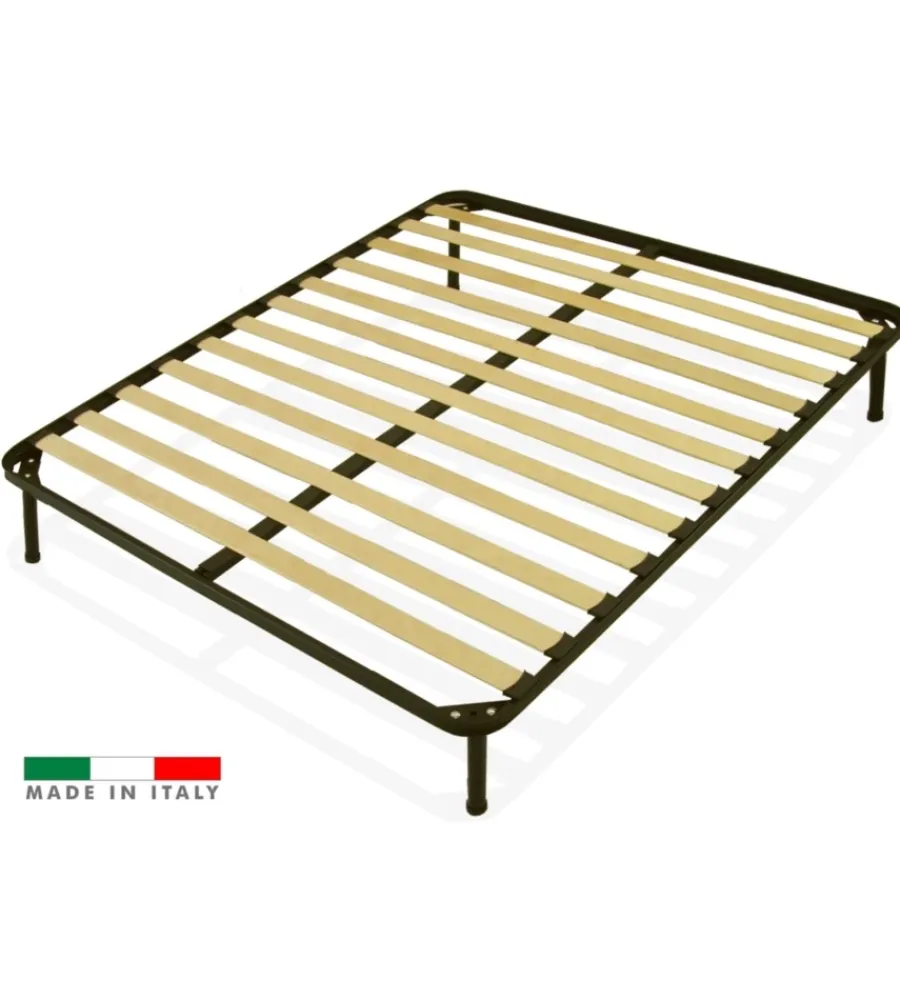Letti E Comodini|Rete matrimoniale con 13 doghe in legno 160x190 cm