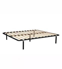 Letti E Comodini- Rete matrimoniale con gambe in kit con 12 doghe 160x190 cm