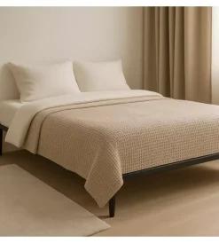 Letti E Comodini- Rete matrimoniale con gambe in kit con 12 doghe 160x190 cm