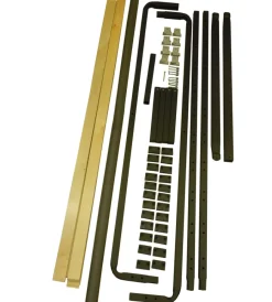 Letti E Comodini- Rete matrimoniale con gambe in kit con 12 doghe 160x190 cm