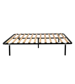 Letti E Comodini- Rete matrimoniale con gambe in kit con 12 doghe 160x190 cm