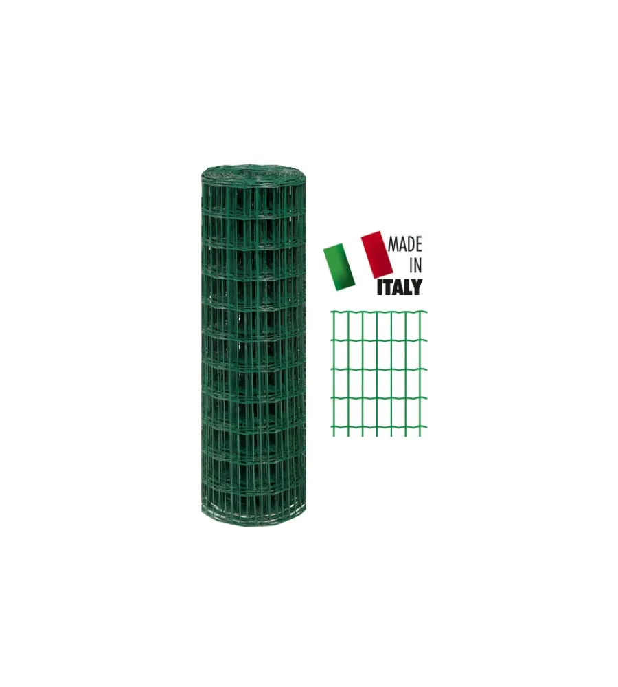 Reti, Recizioni E Cancelli Per Giardino|Rete metallica lineare plastificata 80 cm x 10 mt