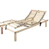 Letti E Comodini|Rete singola dormir "eco relax" motorizzata wireless in legno 80x190 cm