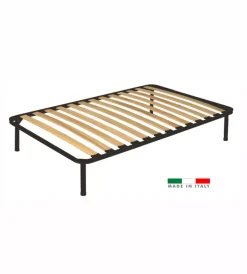 Letti E Comodini- Rete una piazza e mezza somnus con 13 doghe in legno 120x190 cm