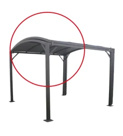 New Ricambio copertura per carport riviera "deluxe" in poliestere grigio scuro Coperture Per Esterno E Accessori