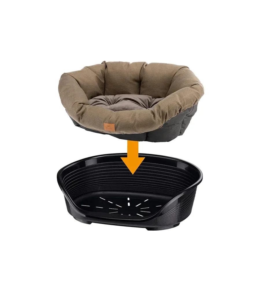 Ferplast Cuscini E Brandine|Ricambio cuscino per cuccia "siesta deluxe", 73x55x27 cm -