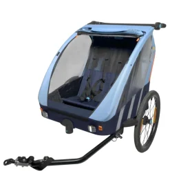 Bici- Rimorchio passeggino bici 2in1 azzurro - bellelli