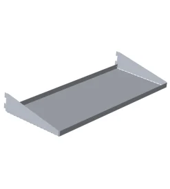 Officina E Garage- Ripiani multiuso, reversibili, con reggimensole integrate - alluminio - 2 pz.