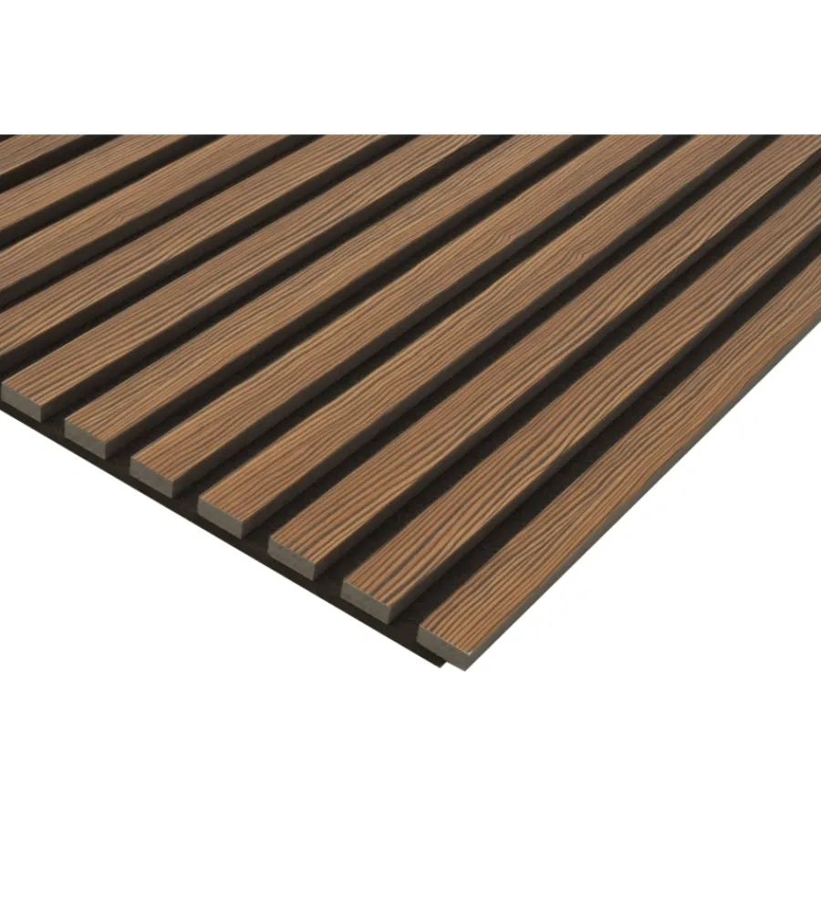 Rivestimento Murale-Kimono Rivestimento murale fonoassorbente "premium" noce rigatino, 19x572,5x1200 mm