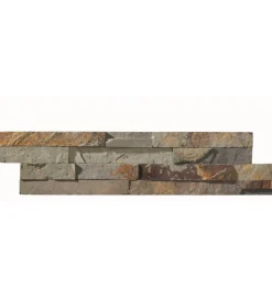 Rivestimento Murale|Rivestimento "natural panel" in ardesia multicolor - pannello 15x60 cm.