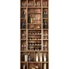 Decorazione Pareti|Rivestimento per porta in vinile fantasia "wine", 210x83 cm