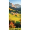 Best Rivestimento per porta in vinile fantasia "dolomiti", 210x83 cm Decorazione Pareti