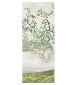 Rivestimento per porta in vinile fantasia "old japan", 210x83 cm Decorazione Pareti