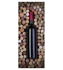 Decorazione Pareti|Rivestimento per porta in vinile fantasia "bottle", 210x83 cm