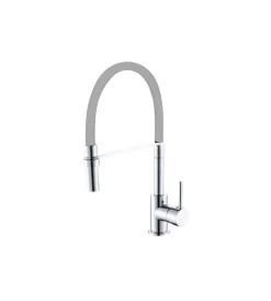 Rubinetti Cucina- Rubinetto cucina cromato bocca alta estraibile