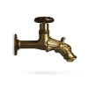 Discount Rubinetto per fontana da giardino in ottone brunito con rosone r3 da 1/2" - Rubinetti Vari