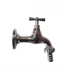 Clearance Rubinetto per fontana da giardino in ottone cromato con rosone r1/c da 1/2" - Rubinetti Vari