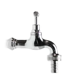 Rubinetti Vari-Kam Rubinetto per fontana da giardino "r1/cs" in ottone cromato, rosone non incluso