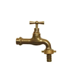 Idro-Bric Rubinetti Vari|Rubinetto per fontana da giardino in ottone giallo con attacco 1/2" gi -
