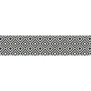 Tessile D'Arredo|Runner in vinile black & white, 50x240 cm
