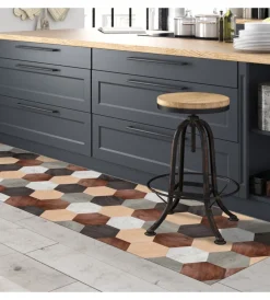 Tessile D'Arredo|Runner in vinile "mixed wood", 50x240 cm