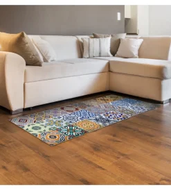 Tessile D'Arredo|Runner in vinile spring tile carpet, 50x240 cm