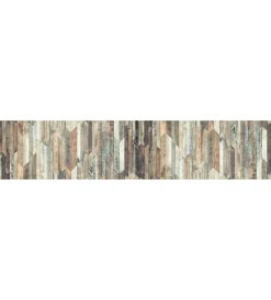 Tessile D'Arredo|Runner in vinile vintage wood, 50x240 cm