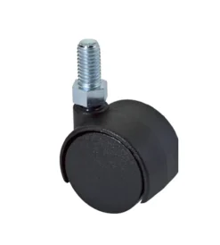 Ferramenta Per Mobili E Infissi- Ruota gemellata in nylon ø 30 mm. con perno