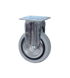 Ferramenta Per Mobili E Infissi|Ruota in gomma a piastra fissa ø 60 mm.