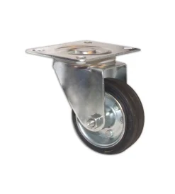 Ferramenta Per Mobili E Infissi- Ruota piroettante con piastra ø 100 mm.