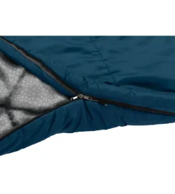 Campeggio-Brunner Sacco a pelo light con cappuccio "starflyer xl" in nylon e cotone blu 235x105 cm