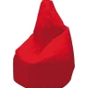 Poltrone E Pouf- Sacco armonia "comodone" rosso, 80x80x120 cm